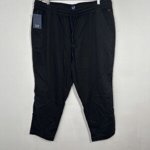 Gap Pants Womens XL Black Pull On Trousers Minimalist Preppy Casual Workwear‎